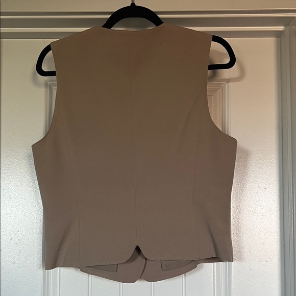 Vintage HW NEW YORK Tan Button-Up Vest - Picture 3 of 7